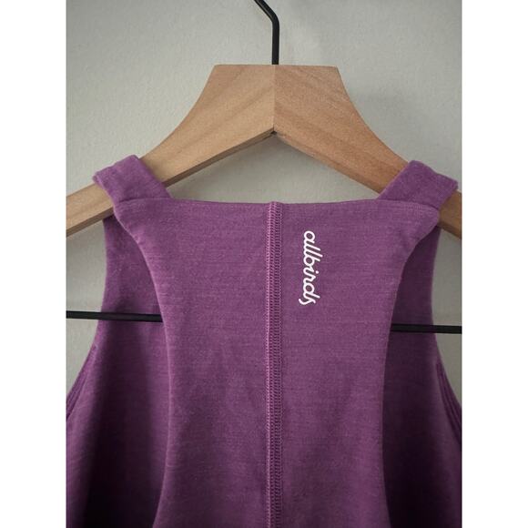 Allbirds Natural Run Form Tank Top Cropped Purple Lyocell Merino Wool Stretch XS - Picture 5 of 10